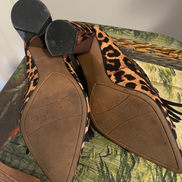 Franco Sarto Leopard print Noble 2 mirror loafer heel 5.5 - Picture 4 of 5